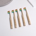 Бамбуковая зубная щетка детская разноцветная