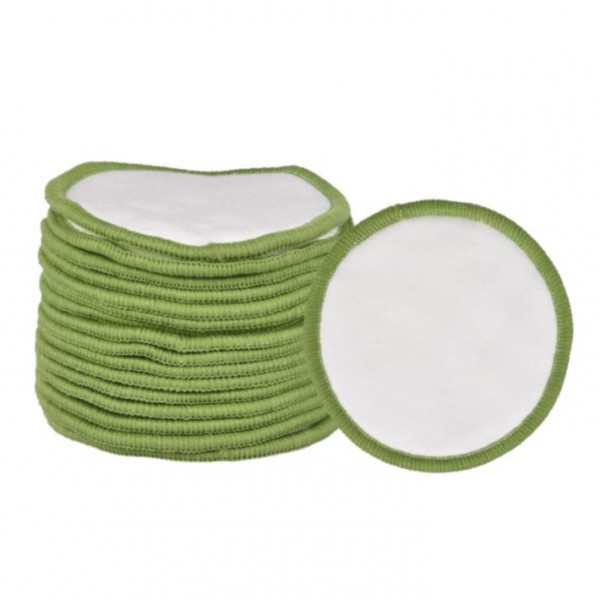 Бамбуковый диск для лица, зелёный