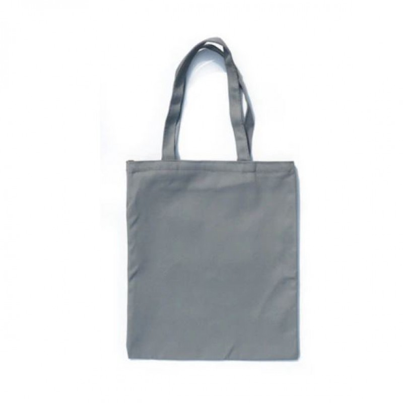 Серый шоппер, сумка с застежкой и внутренним карманом
