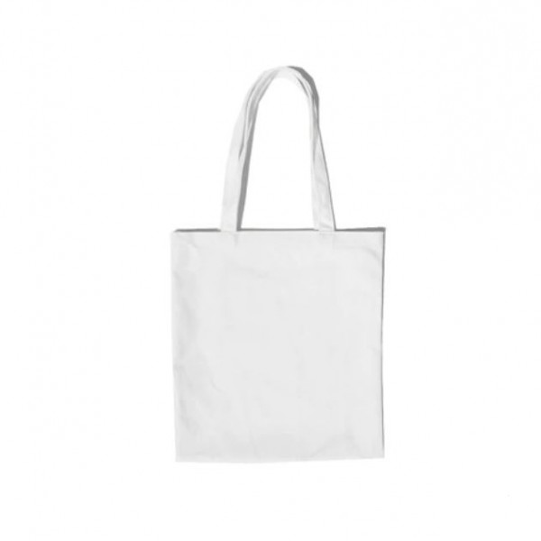 Білий шоппер, сумка із застібкою і внутрішньою кишенею