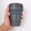 Многоразовая складная чашка Stojo 355 мл, Carbon