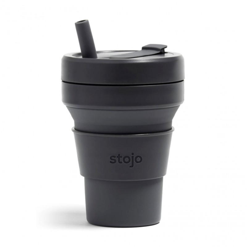 Многоразовая складная чашка Stojo 473 мл, Carbon