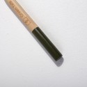 Бамбуковая зубная щетка с круглой ручкой, зеленая