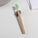 Бамбуковая зубная щетка со сменной насадкой, зеленая