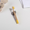 Бамбуковая зубная щетка детская, желтая