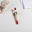 Бамбукова зубна щітка дитяча, червона