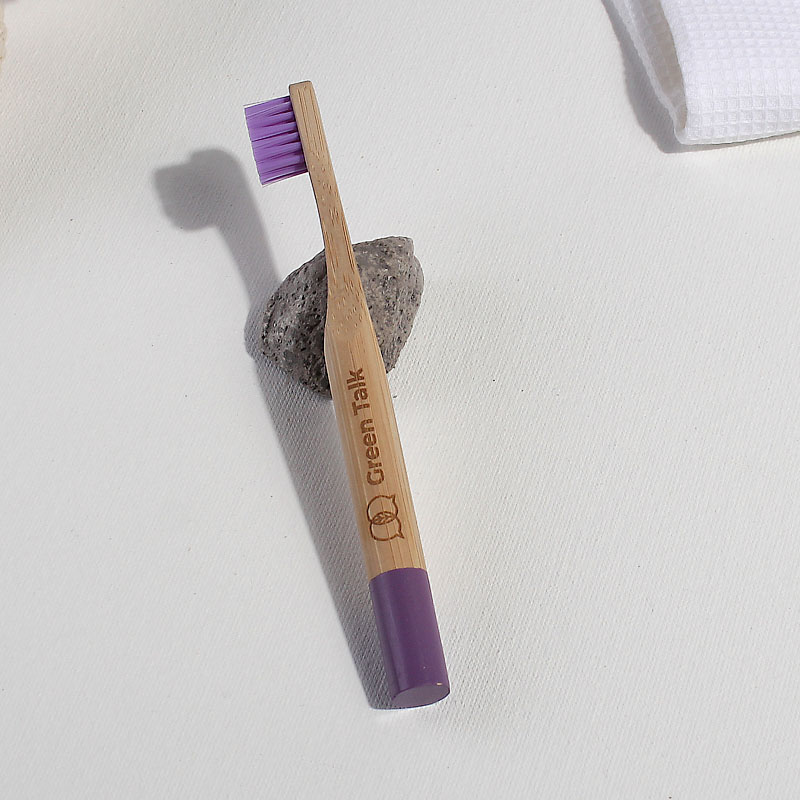 Бамбукова зубна щітка дитяча, фіолетова