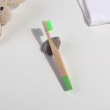 Бамбуковая зубная щетка детская, зеленая
