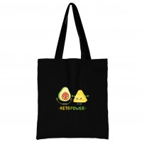 Шопер сумка чорна "Авокадо" 