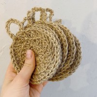 Мочалка для посуды из джута