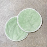 Бамбуковий диск для обличчя, зелений